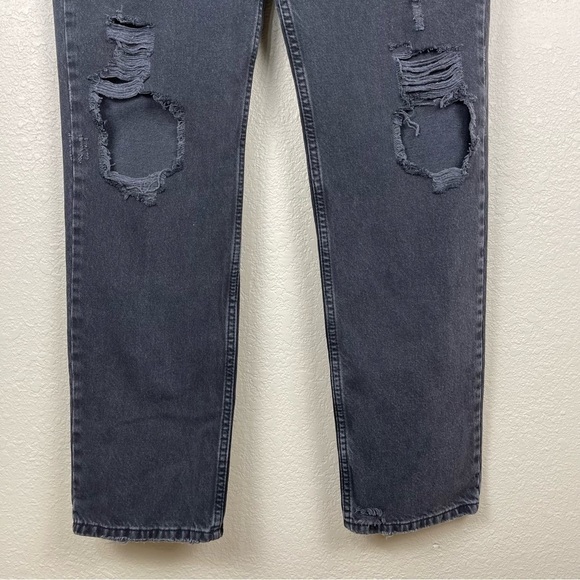 Free People We the Free The Lasso High Waist Straight Leg Jean Black Size 31 - Picture 5 of 15